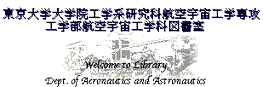 Welcome to Library, Dept. of Aeronautics and Astronautics