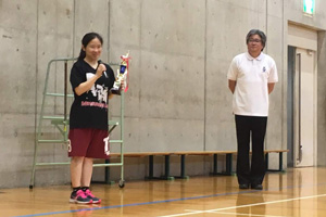 6/15-16 [研究室対抗バレーボール大会] 藤原さんが敢闘賞を頂きました。