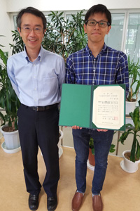 [第83回・日本植物学会] 9/15 松永研卒業生の平川君が若手奨励賞を受賞しました。