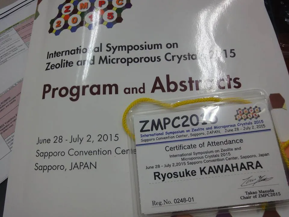 ZMPC 2015 (International Symposium on Zeolites and MicroPorous )
